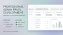 develop a modern admin panel dashboard laravel react and node js