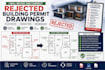 revise and correct rejected building permit drawings