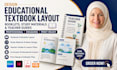 design educational textbook layout, booklets, study materials and teacher guides