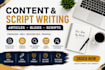 write engaging content and youtube video scripts