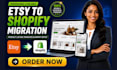 migrate, connect your shopify store with amazon, etsy, ebay, and tiktok shop