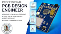 design pcb layout with schematic, footprints, bom, gerber files, docs files