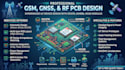 make GSM, gnss, and rf pcb design using sx1276, sim986, and mc60 modules