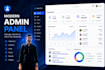develop a responsive flutter admin panel dashboard for web and desktop