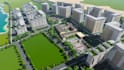 render 3d site plans design, exterior landscape modeling, 3d architect apartment