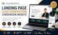 design squarespace landing page lead generation conversion website