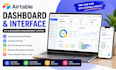 design airtable dashboard, interface, KPI and business management system