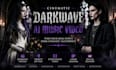 create cinematic darkwave music video, synthwave, post punk, dystopian visuals