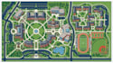 design a create campus map, university map and illustrated location