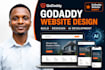 build, redesign, customize godaddy website with website builder or airo website