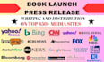 do book press release, book launch press release distribution, book launch pr