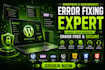 fix wordpress login issues and admin errors