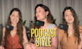 create a podcast style video for social media