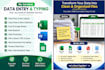 accurate data entry, copy paste and web research