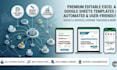 design editable excel google sheets budget spreadsheet and invoice templates