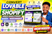 convert lovable to shopify website design migrate base44 woocommerce wordpress