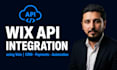 build third party wix API integrations with custom velo code