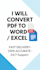 do accurate data entry in excel, word and pdf to word