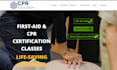 design wix cpr training website first aid class medical course website