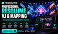 resolume vj loops stage visuals motion graphics live performance concert visuals