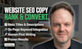 seo optimize and improve one website page