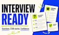 create personalized interview questions answers and star stories