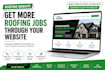 design a lead generating roofing company website
