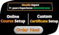 setup your moodle course professionally