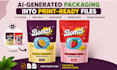 convert ai packaging to vector, print ready dieline files