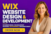 create wix website, wix website redesign and design, wix ecommerce, restaurant