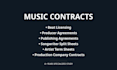 create professional music contracts and entertainment agreements