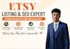 create and optimize SEO etsy product listings