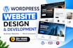 design and develop a professional wordpress website