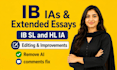 offer ib ias and extended essays editing and improvements