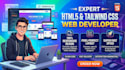 build responsive single page website in tailwind css