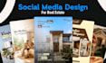 create real estate social media posts