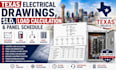 create texas electrical drawings, sld, load calculation and panel schedule