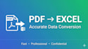 convert PDF to excel, scanned PDF to excel and do data entry