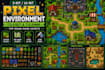 create pixel environment pixel tileset 8bit 16bit pixel top down game tilemap