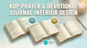 design a devotional or prayer journal interior for KDP