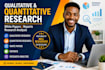 write qualitative and quantitative research, research analysis, and white papers