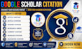 increase google scholar citation, backdated citation and increase h index