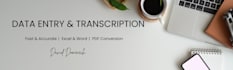 do professional data entry and audio transcription