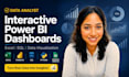 create an interactive excel power bi dashboard from raw data