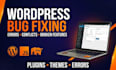 fix wordpress bugs, errors, plugin conflicts and website issues