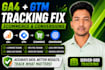 set up ga4 GTM ecommerce and server side tracking