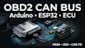 develop obd2 can bus car arduino esp32 j1939 uds ecu communication