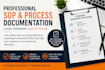 create professional sops and business process documents