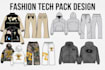 create professional tech pack clothing tech pack flat sketch