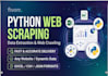 do python web scraping, data extraction and web crawling